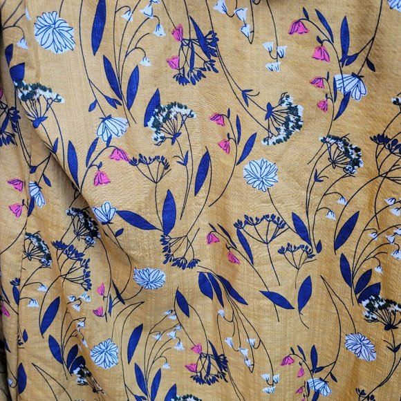 Cellabie Yellow Floral Zip Up Jacket Size 2XL - Picture 10 of 12